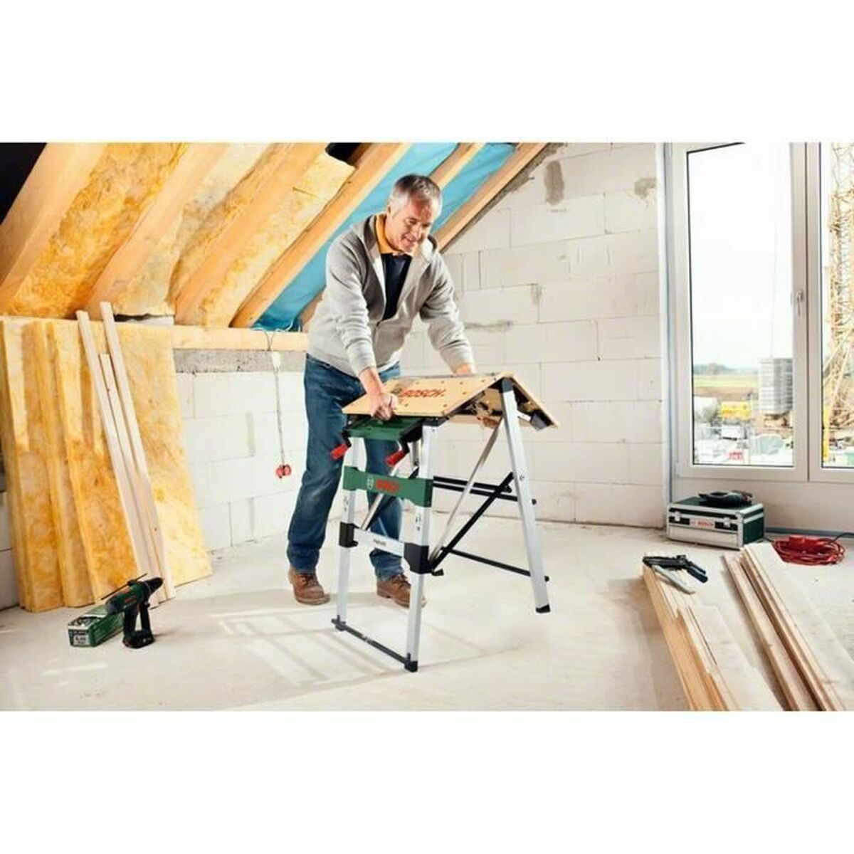 BOSCH PWB 600 Klappwerkbank 64 x 84 cm