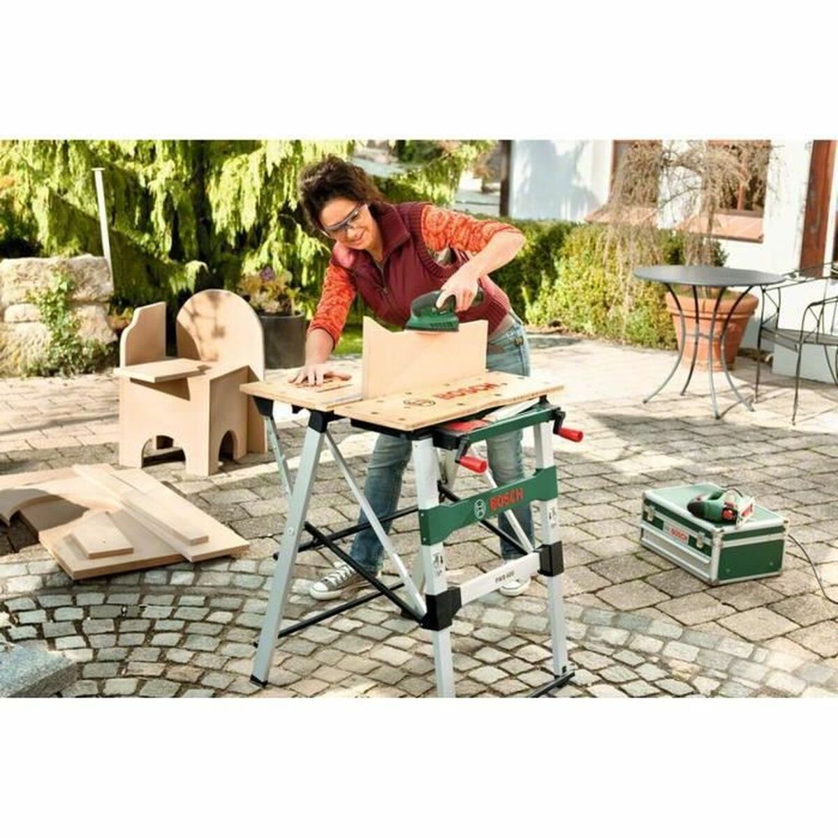 BOSCH PWB 600 Klappwerkbank 64 x 84 cm