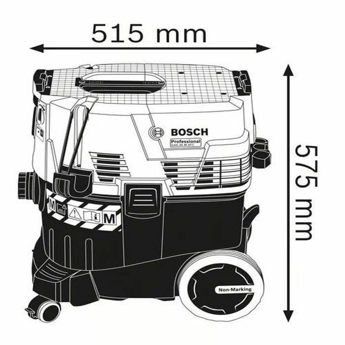 Aspirateur à sec et humide BOSCH GAS 35 M AFC 35 L