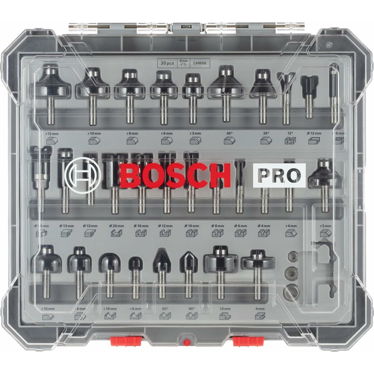 Kit de fraises multiusages BOSCH 2607017475 30 Pièces