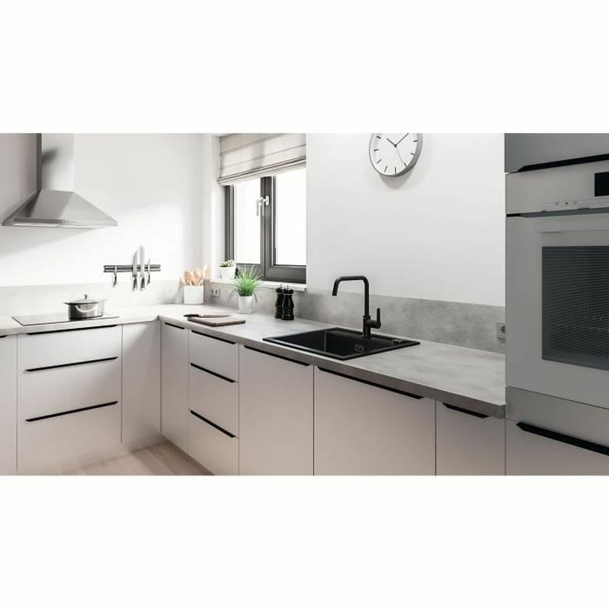 Mitigeur Grohe GROHE Start Noir Noir mat Laiton Forme en C