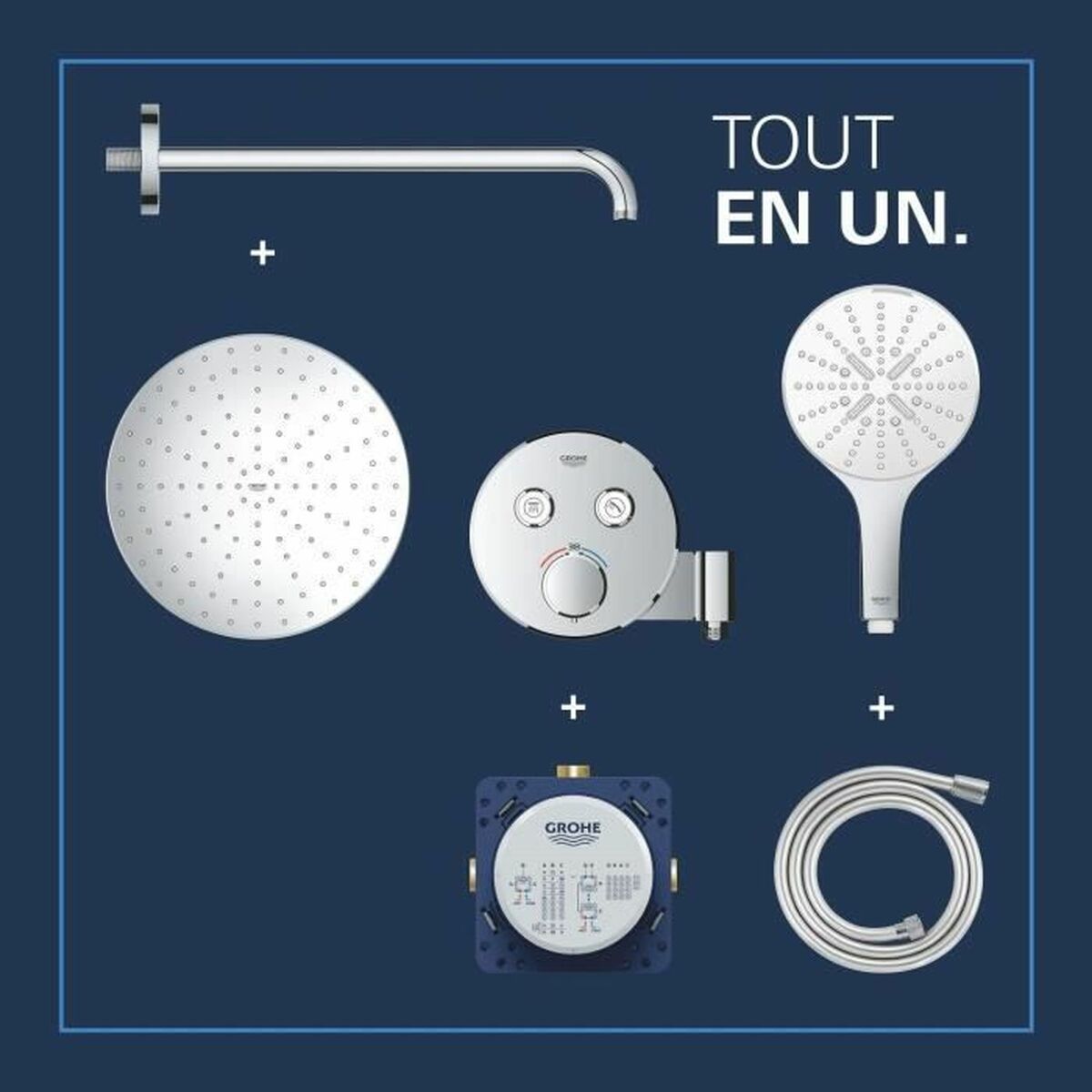 Colonne de douche Grohe Gris 31 cm
