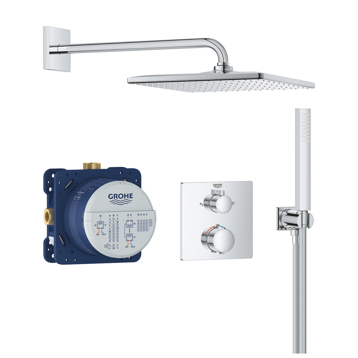 Colonne de douche Grohe Gris 31 cm