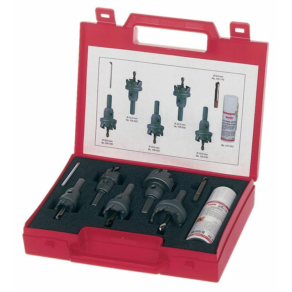 Set de couronnes de forage RUKO 5 Pièces