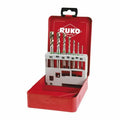 Jeu de tarauds pour machines RUKO Acier rapide (AR) DIN 371 DIN 376 Type C 7 Pièces