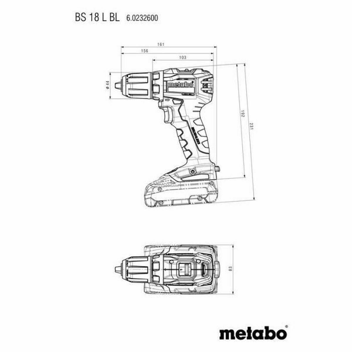 Tournevis électrique Metabo 602326500 60 Nm