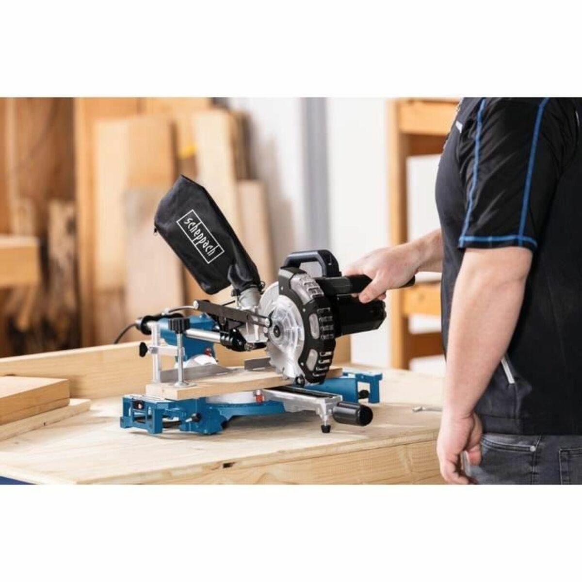 Scie à onglets Scheppach HM 185 1400 W