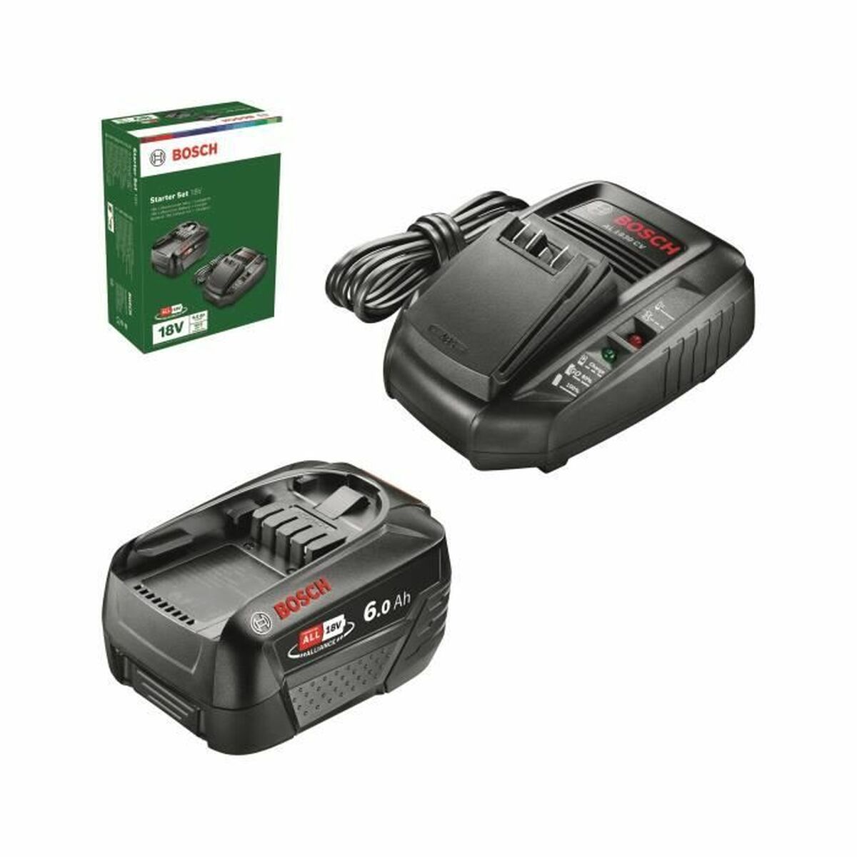 Kit chargeur et batterie rechargeable BOSCH AL18-44 6 Ah 18 V