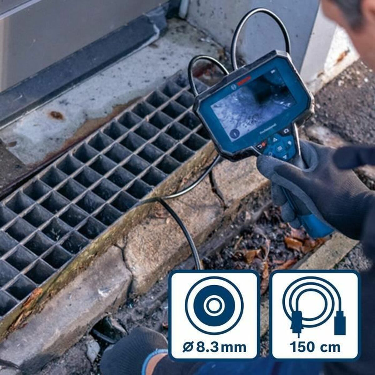 Détecteur de câbles et canalisations BOSCH GIC 12V-4-23 C