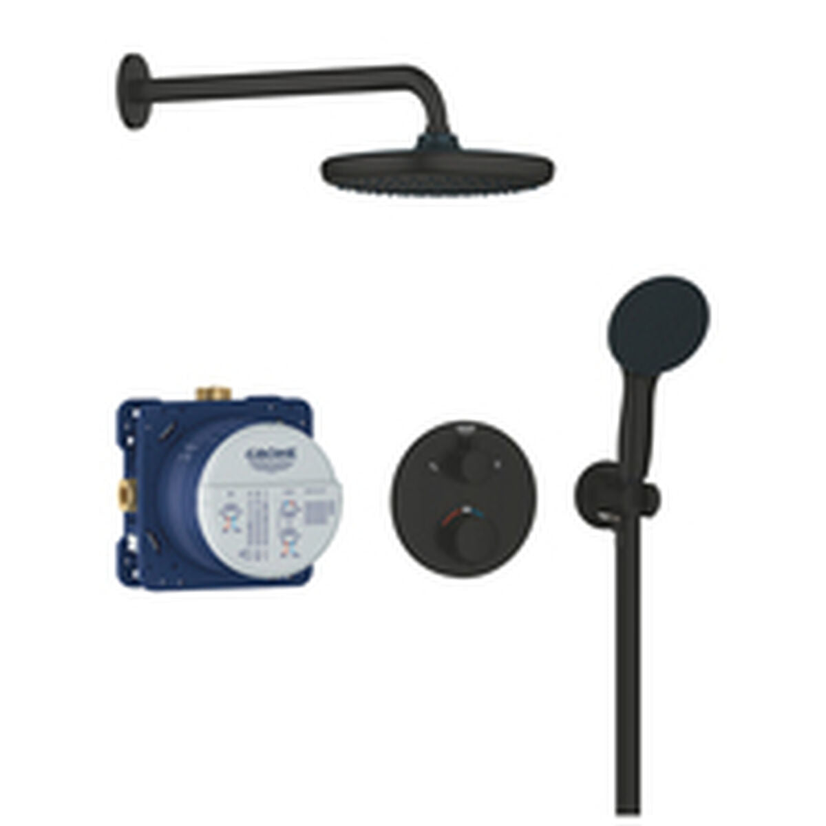 Colonne de douche Grohe Noir 25 cm