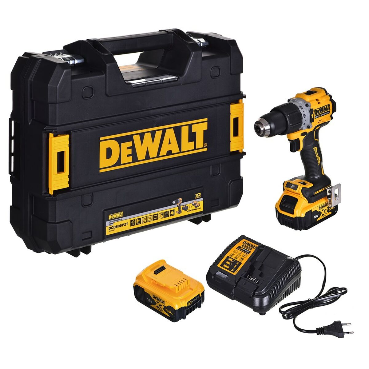 Tournevis électrique Dewalt DCD805P2T 90 nm