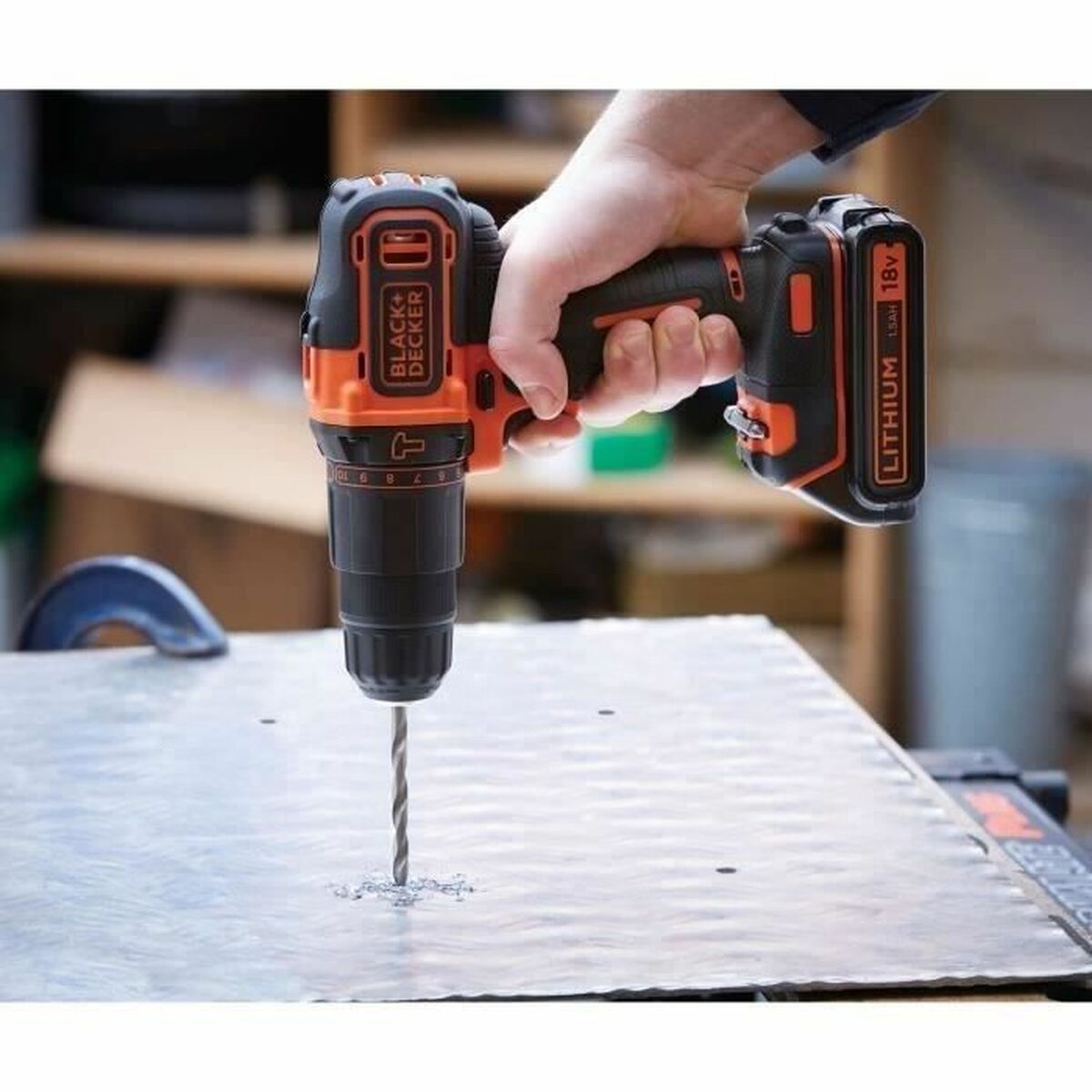 Tournevis électrique Black & Decker BDCHD18C2TA-QW 18V