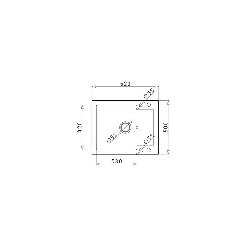 Évier simple Pyramis 070167602BE