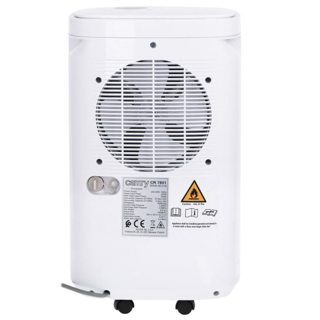 Déshumidificateur Adler CR 7851 200 W 10 L