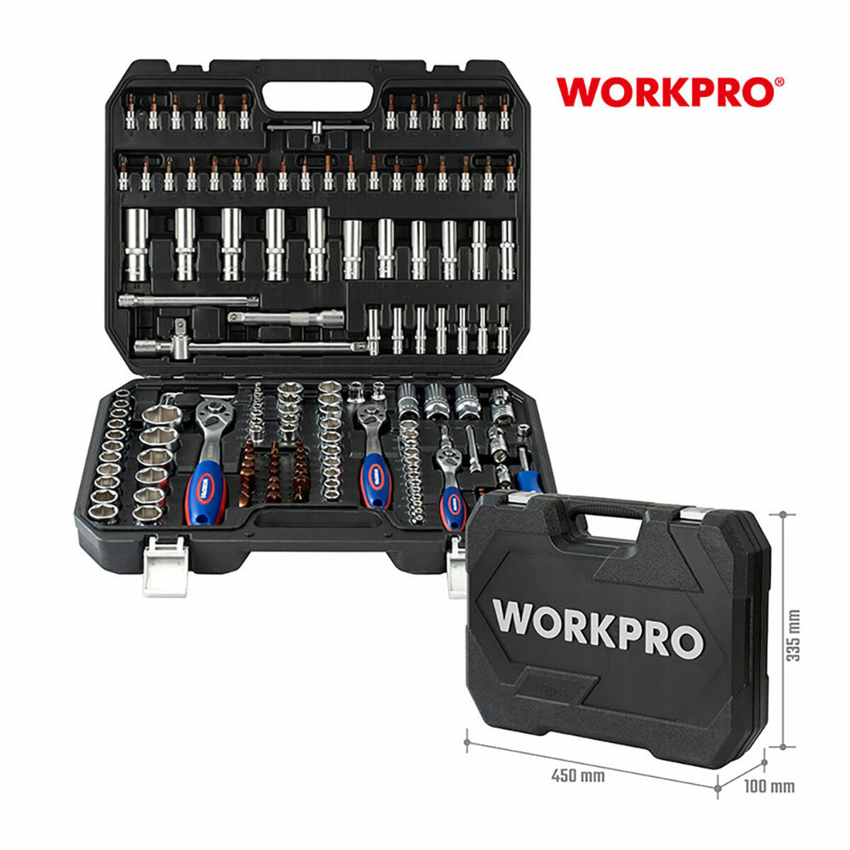 Mallette à Outils Workpro Acier Chrome Vanadium