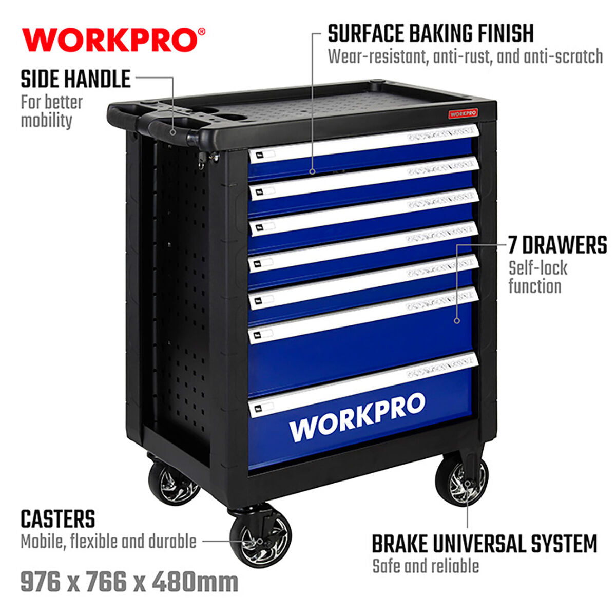 Chariot à outils Workpro