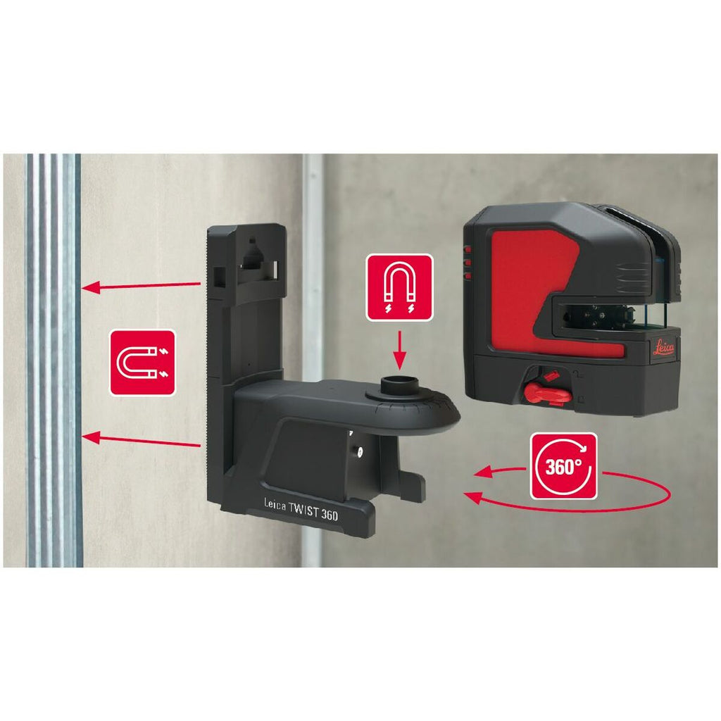 Niveau laser à points Leica Geosystems P5 ± 0,2 MM/M 30 m