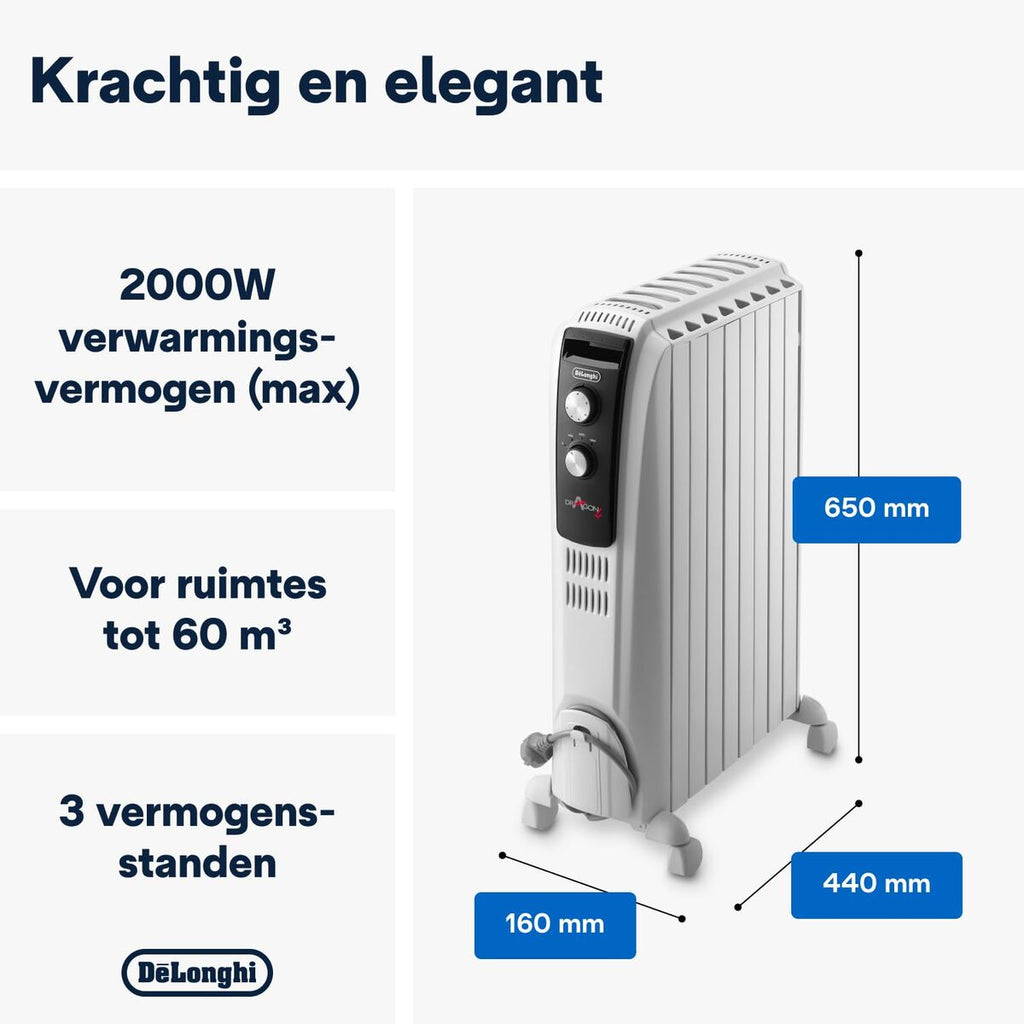 Radiateur à Huile DeLonghi TRD50820 900 W