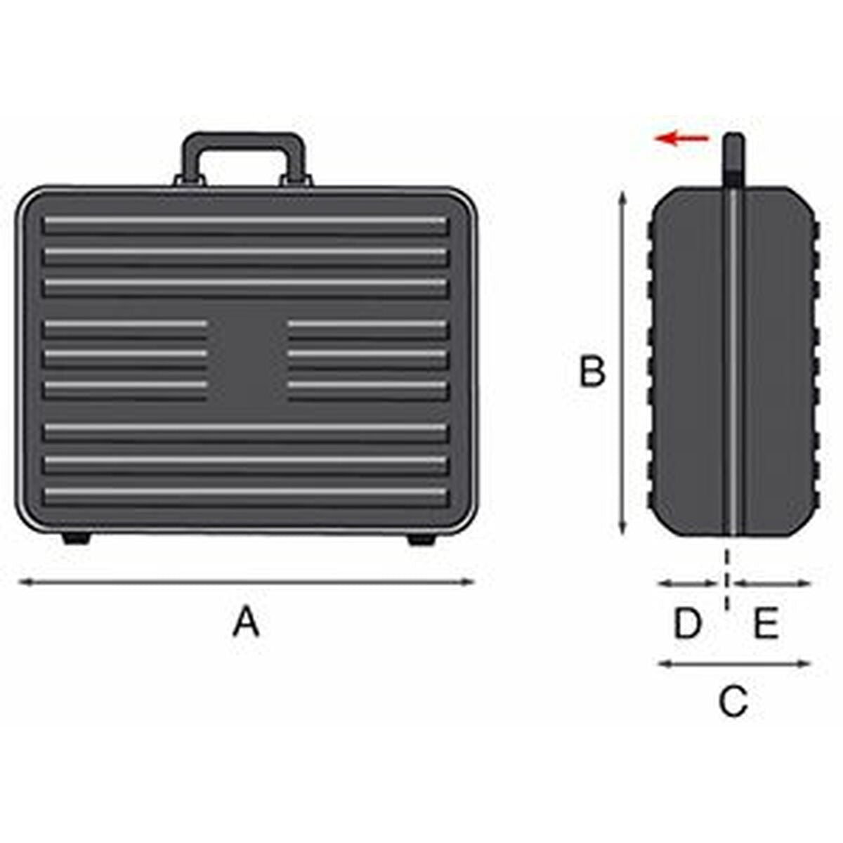 Mallette à Outils GT Line Aluminium polypropylène