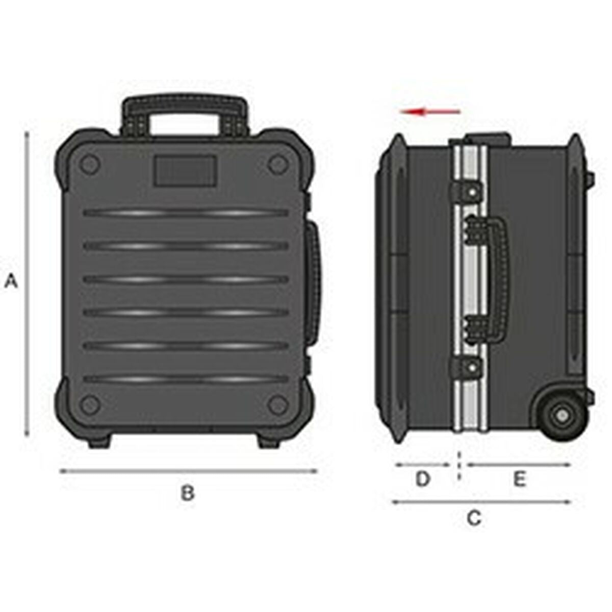 Mallette à Outils GT Line Métal Aluminium Polyéthylène Acier