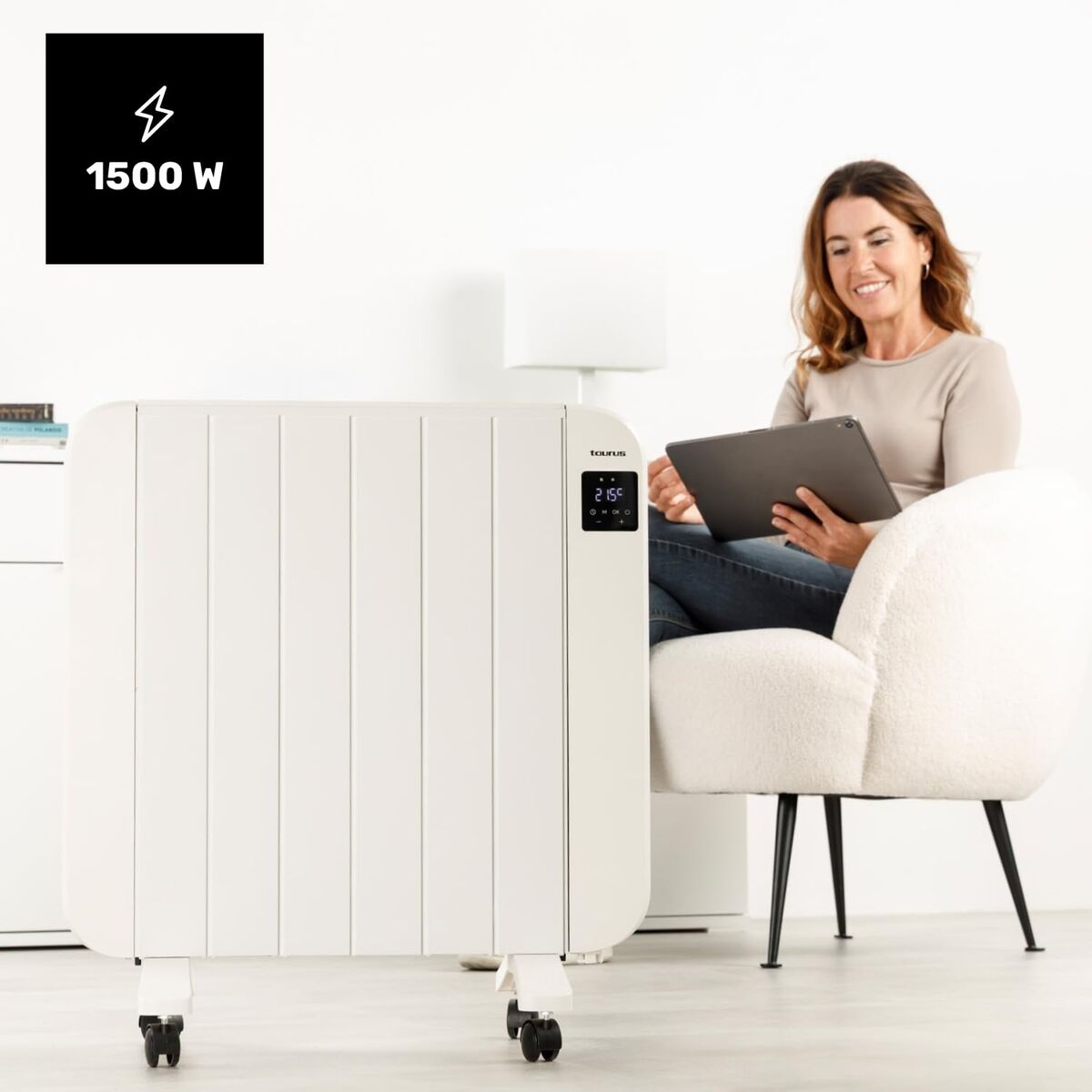 Emetteur Thermique Numérique Taurus PERSIA1500 Blanc 1500 W