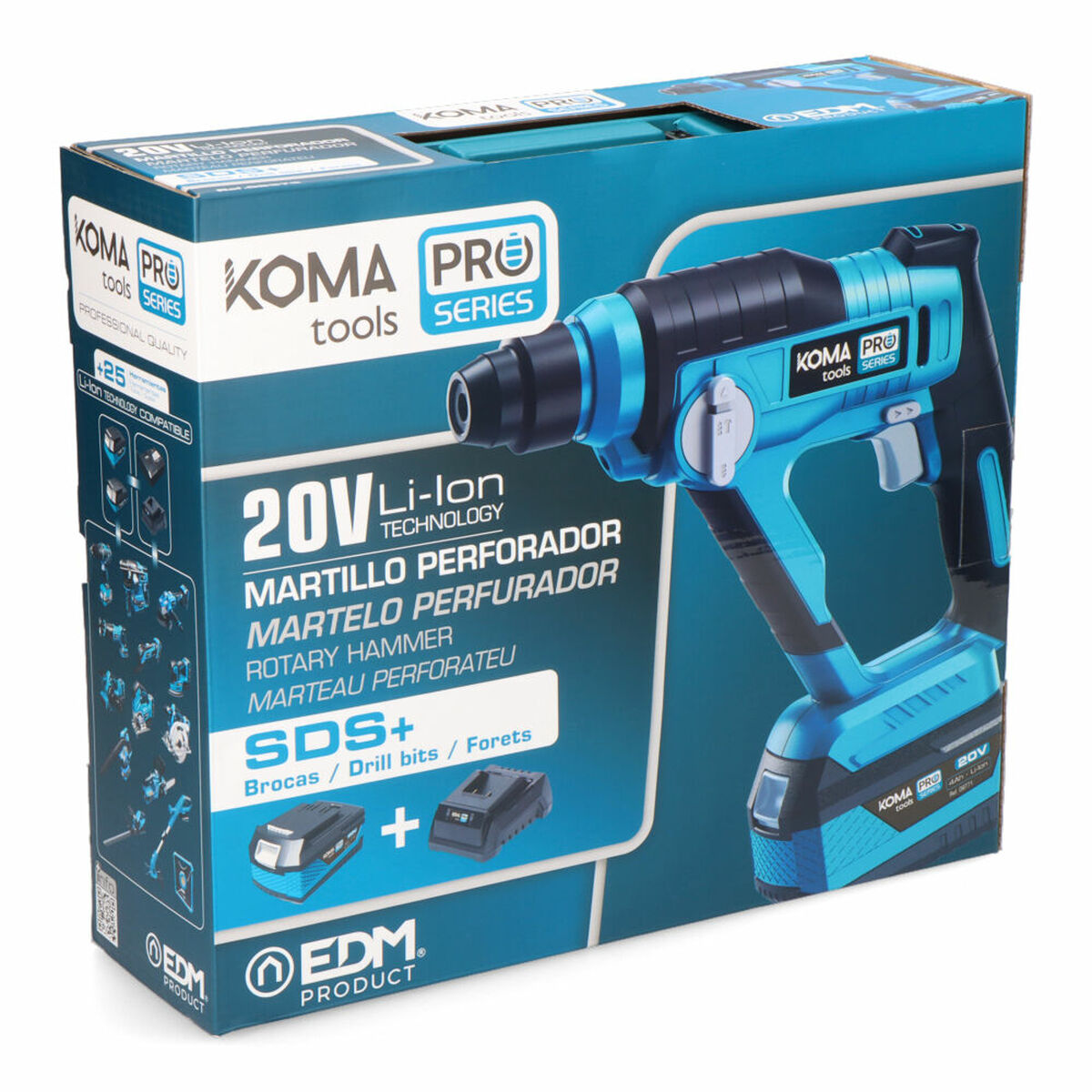Marteau perforateur Koma Tools Pro Series 60 W 850 rpm