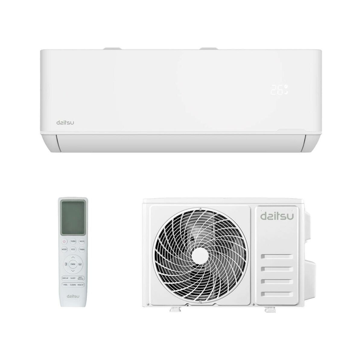 Air Conditionné DAITSU ELECTRIC DS12KTP4 Blanc A+/A+ 3010 fg/g 2924 kcal/h-3096 kcal/h 3010 fg/h