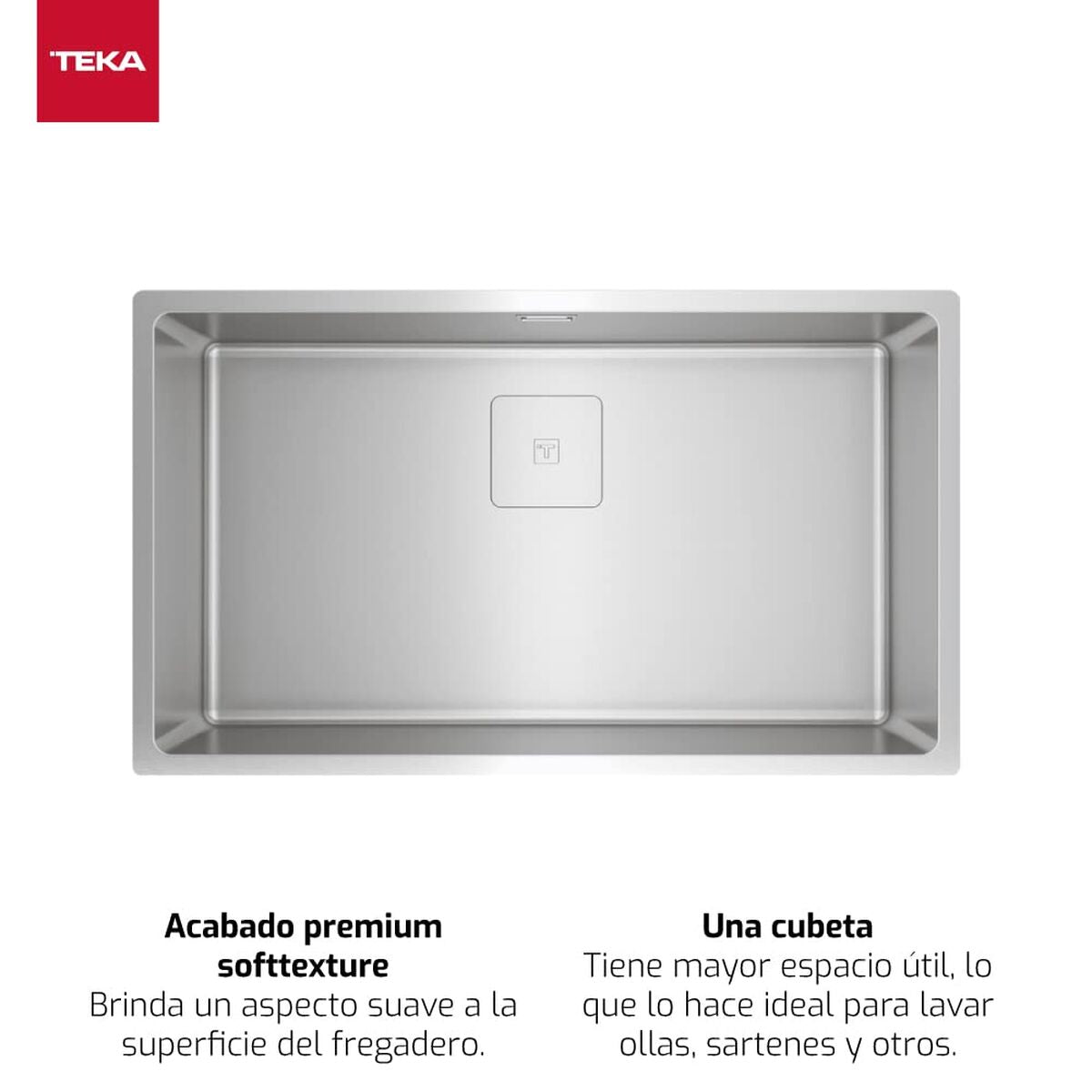 Évier simple Teka 115000054 Acier