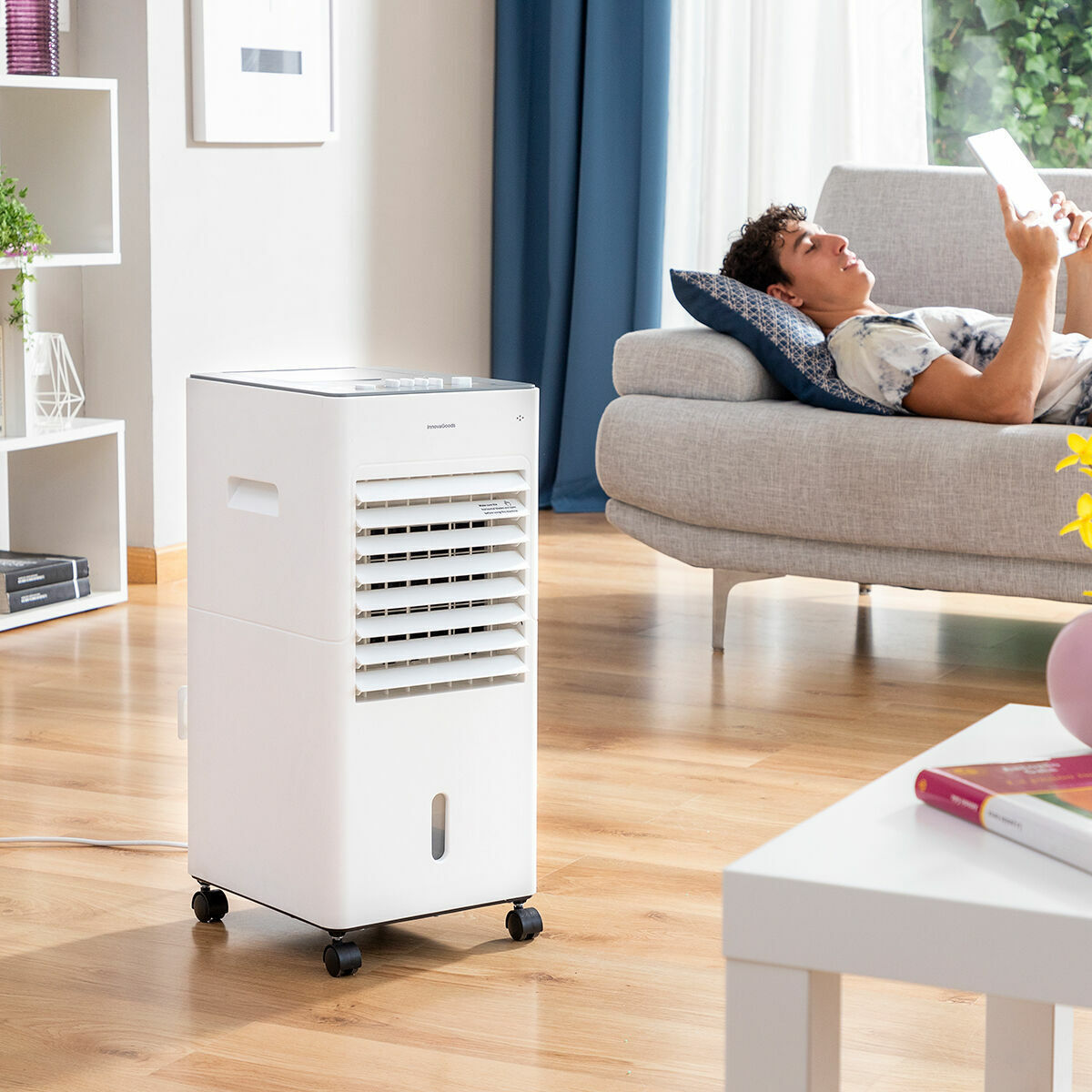 Climatiseur à Évaporation Portable Multifonction InnovaGoods   5 L Blanc 65 W (Reconditionné C)