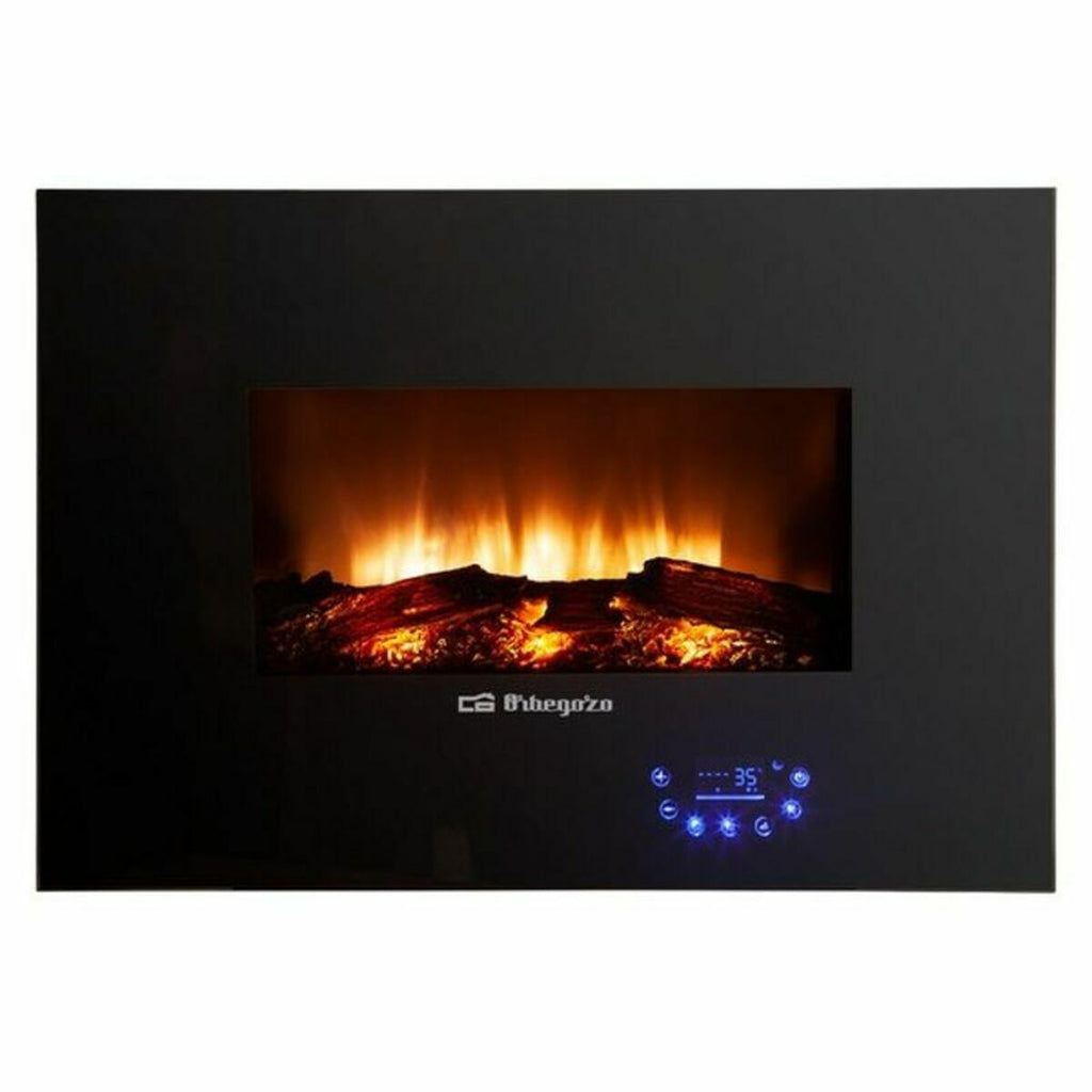 Cheminée murale électrique décorative Orbegozo CM 8000 Noir 1800 W