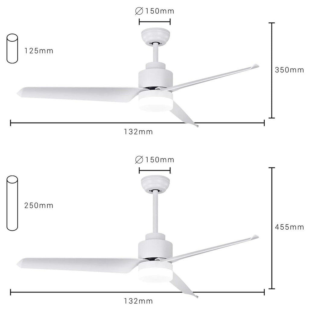 Ventilateur de Plafond avec Lumière SPC Internet 6499B MAX2 43 W Blanc