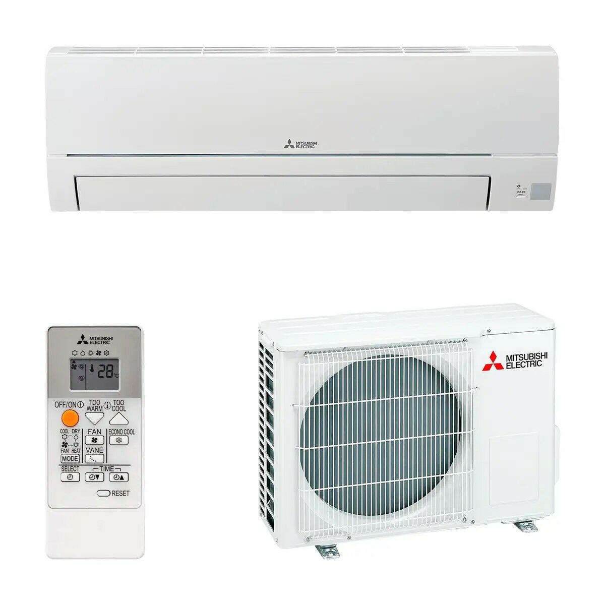 Air Conditionné Mitsubishi Electric MSZHR25VFK Blanc A++ 2150 / 2752 fg/h 2709 kcal/h 2150 fg/h