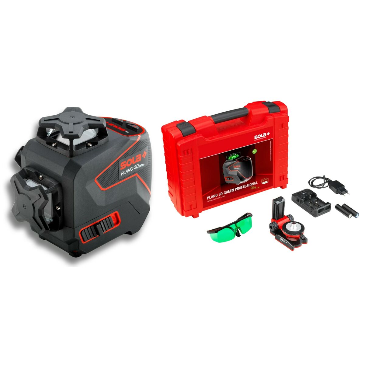 Niveau laser à lignes SOLA 3D Green Professional